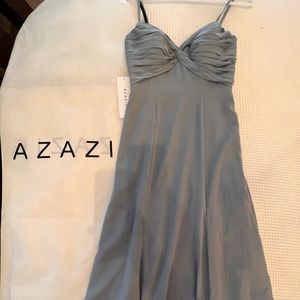 Brand New With Tags Azazie dusty blue bridesmaid dress